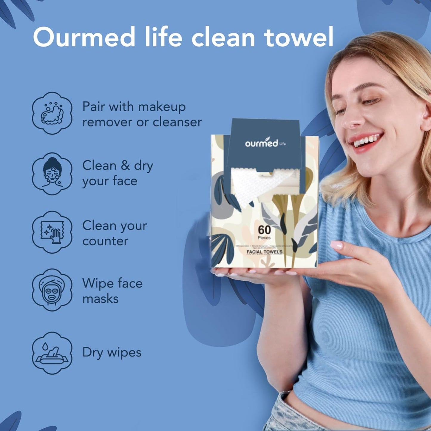 Ourmed Life Disposable Face Towels