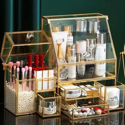 Verona Vanity  Glass Organizer