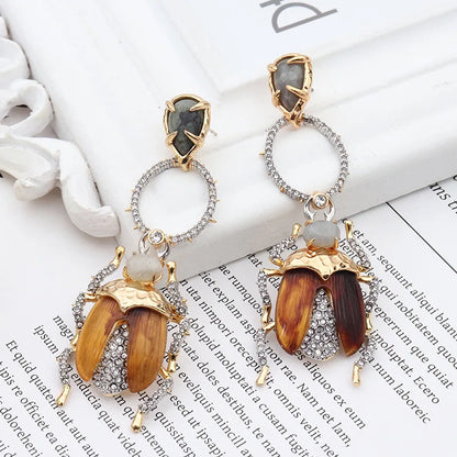 Regal Beetle Earrings