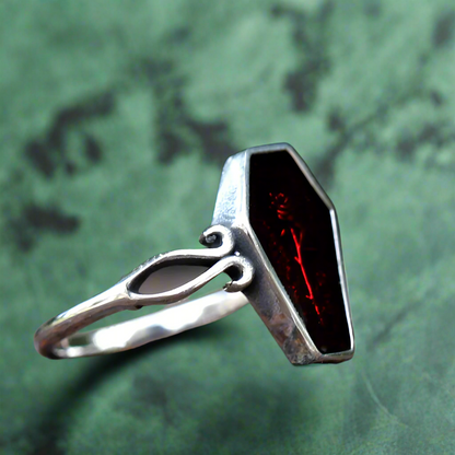 Crimson Coffin Ring