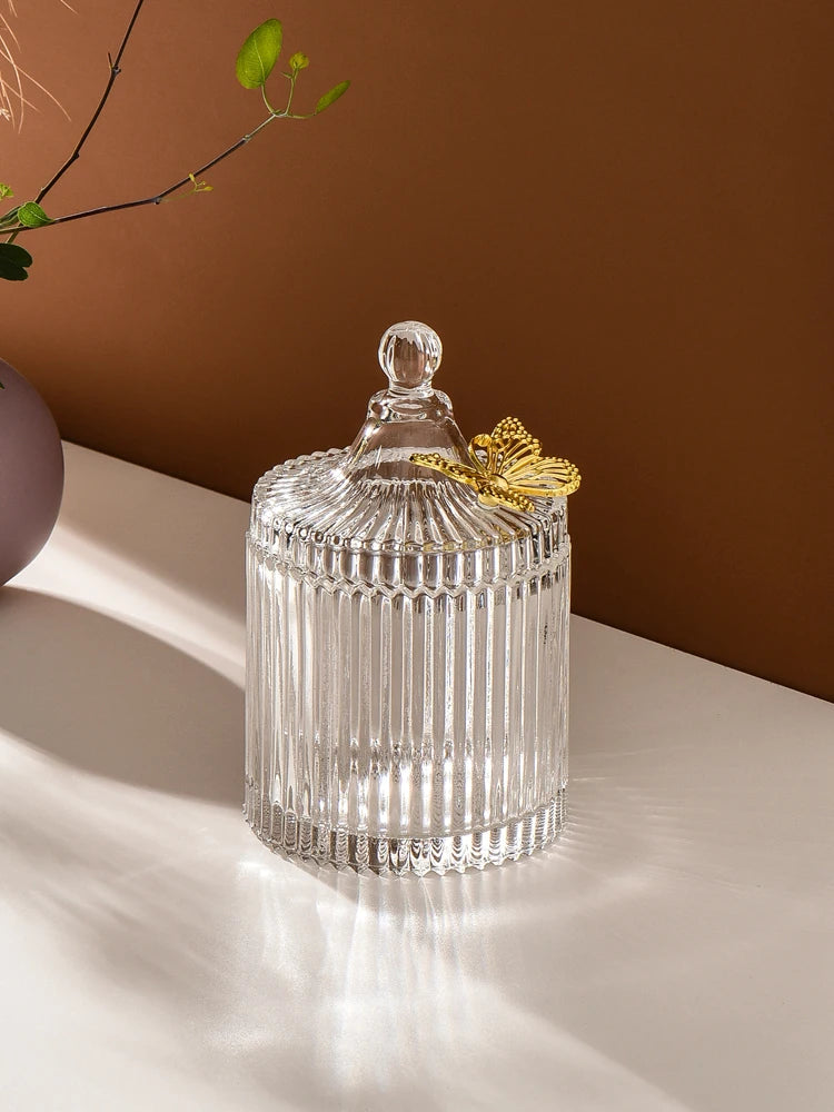 Nordic Glass Pillar Jar