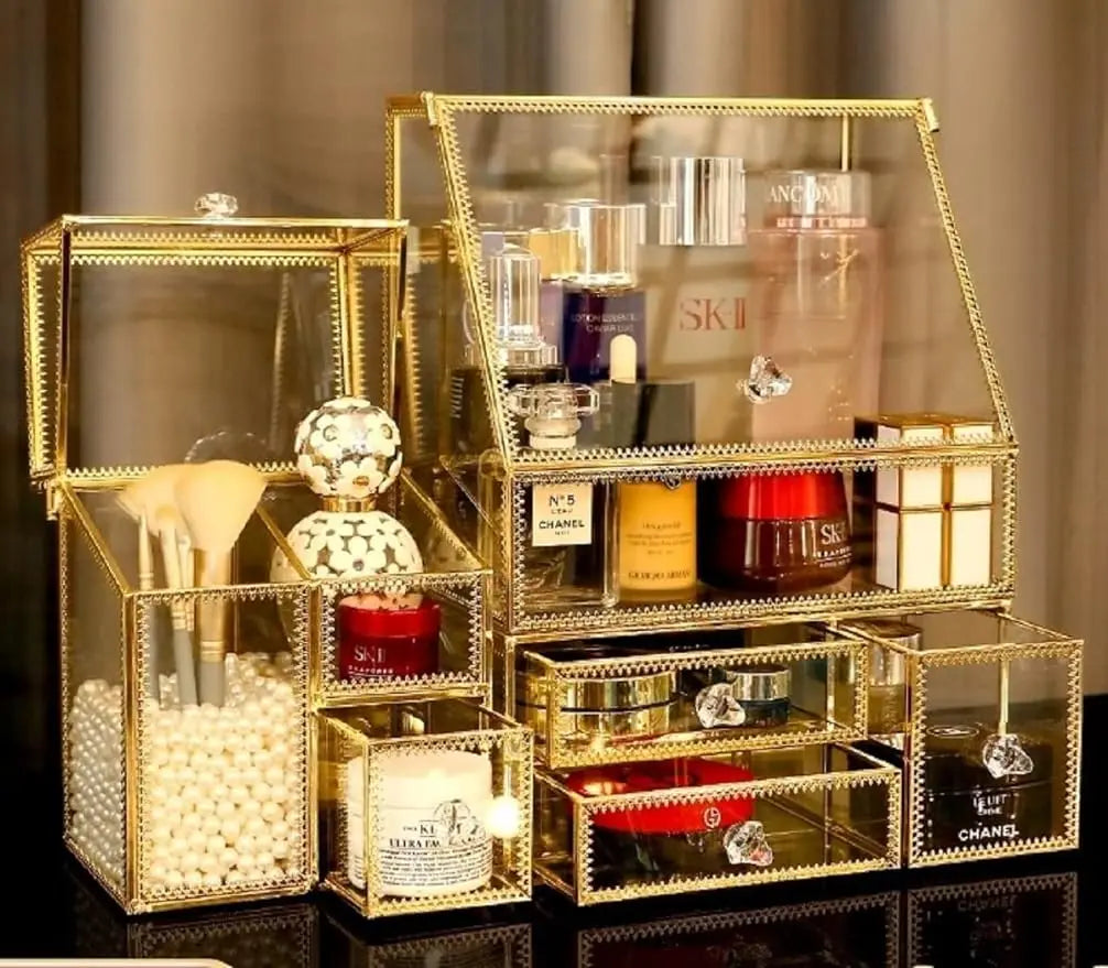 Verona Vanity  Glass Organizer