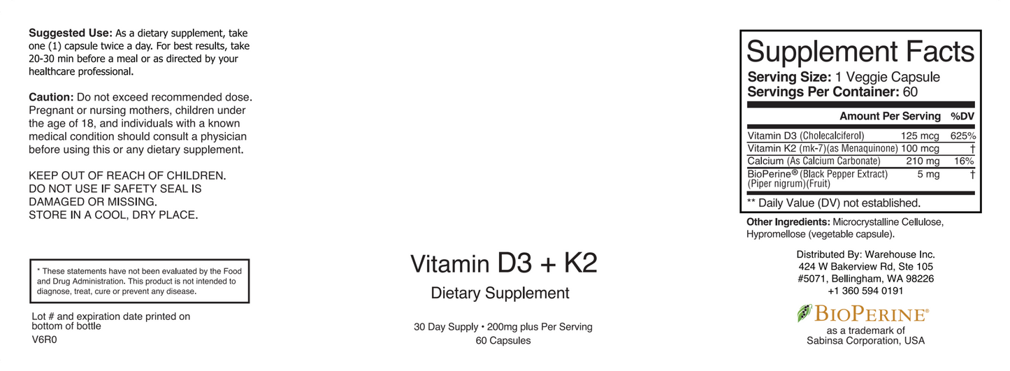 Vital Radiance D3 + K2