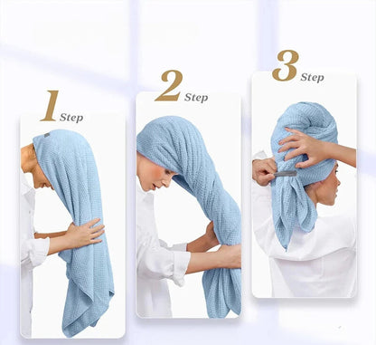 Vortex Wrap Microfiber Hair Towel